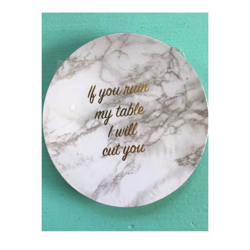 Faux Marble Cork Coasters